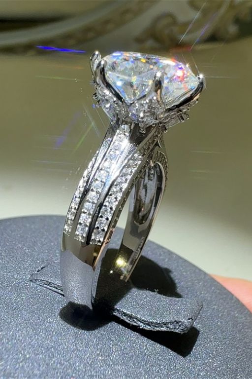 5 Carat Moissanite 925 Sterling Silver Ring 