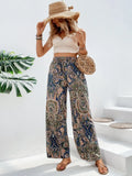 Printed Wide Leg Pants 