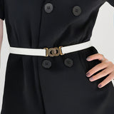 Alloy Buckle PU Belt 