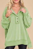 Exposed Seam Long Sleeve Sweatshirt 