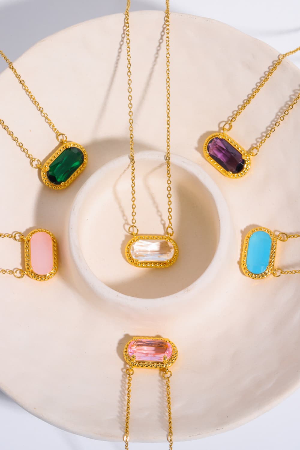 Copper 14K Gold-Plated Pendant Necklace 