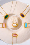 Copper 14K Gold-Plated Pendant Necklace 