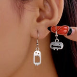 Halloween Asymmetrical Drop Earrings 