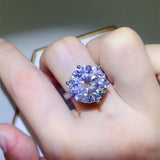 10 Carat Moissanite 925 Sterling Silver Ring 