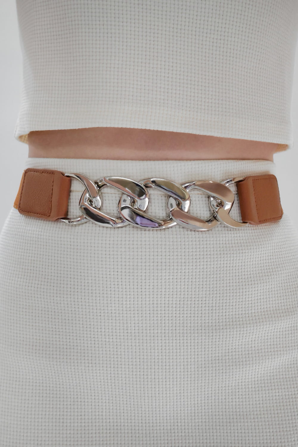 Chain Detail Elastic Belt 