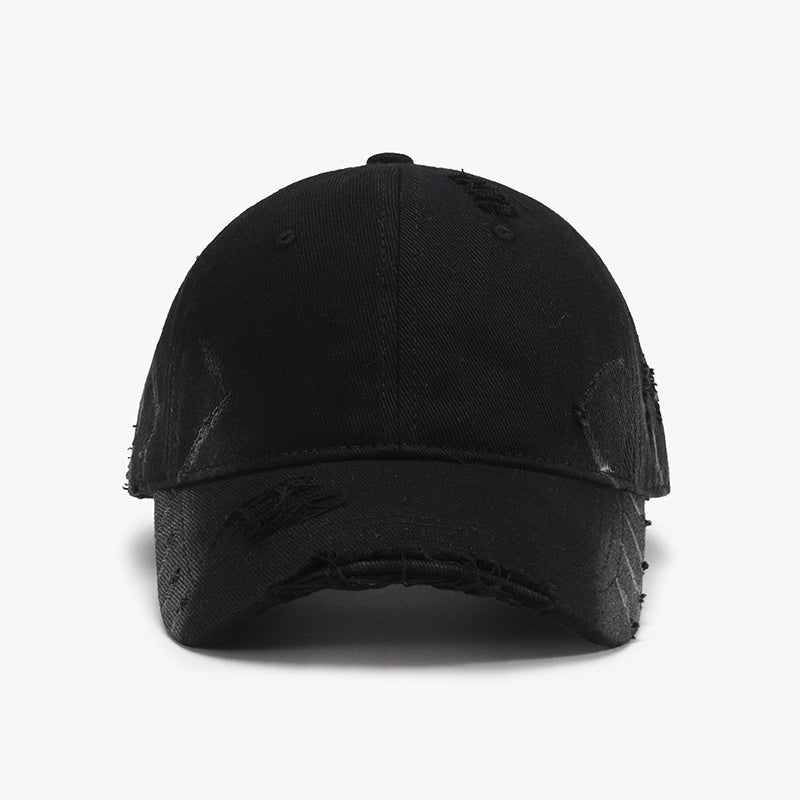 Distressed Adjustable Cotton Hat 