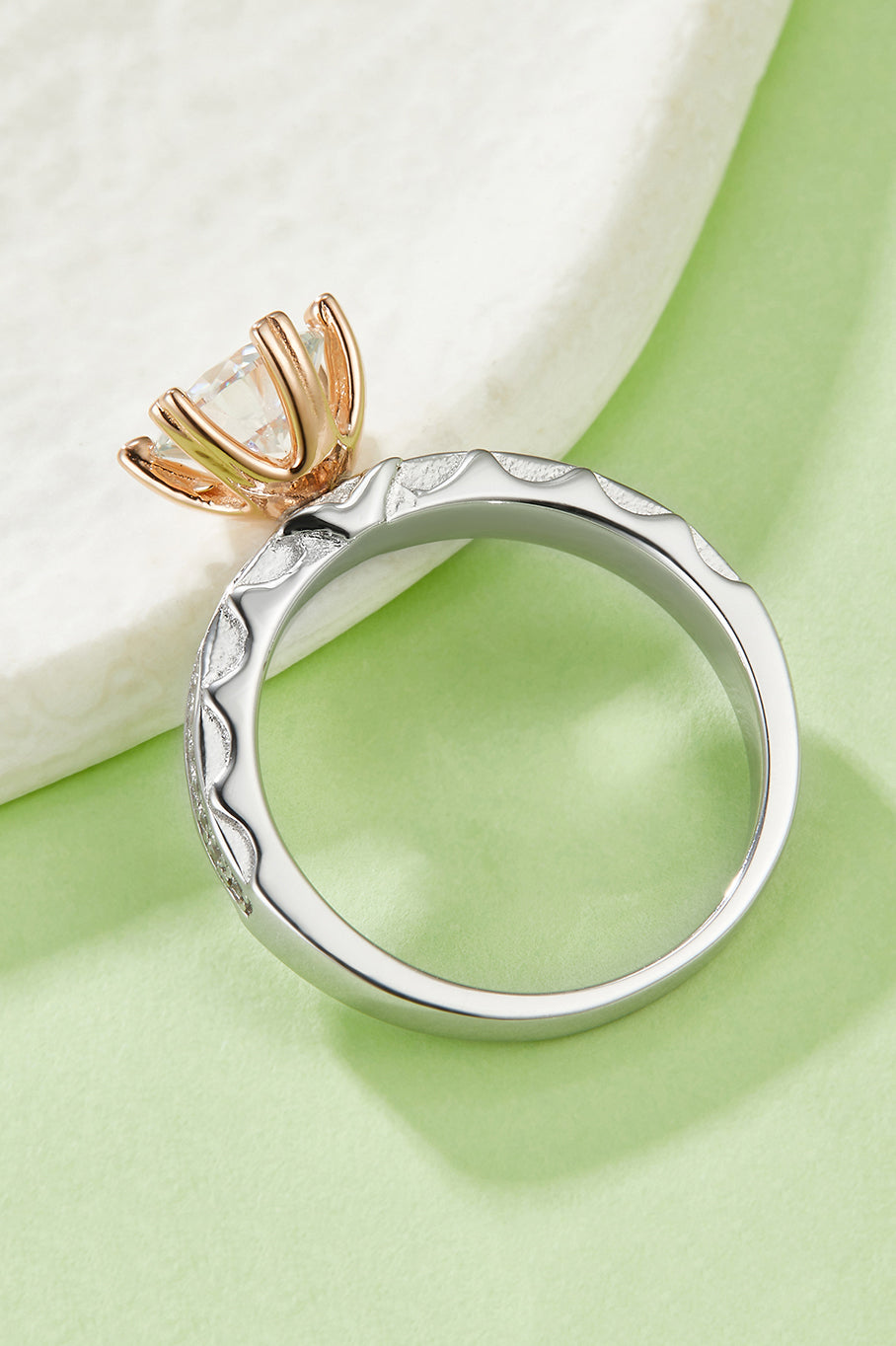 1 Carat Moissanite 925 Sterling Silver Ring Accessories