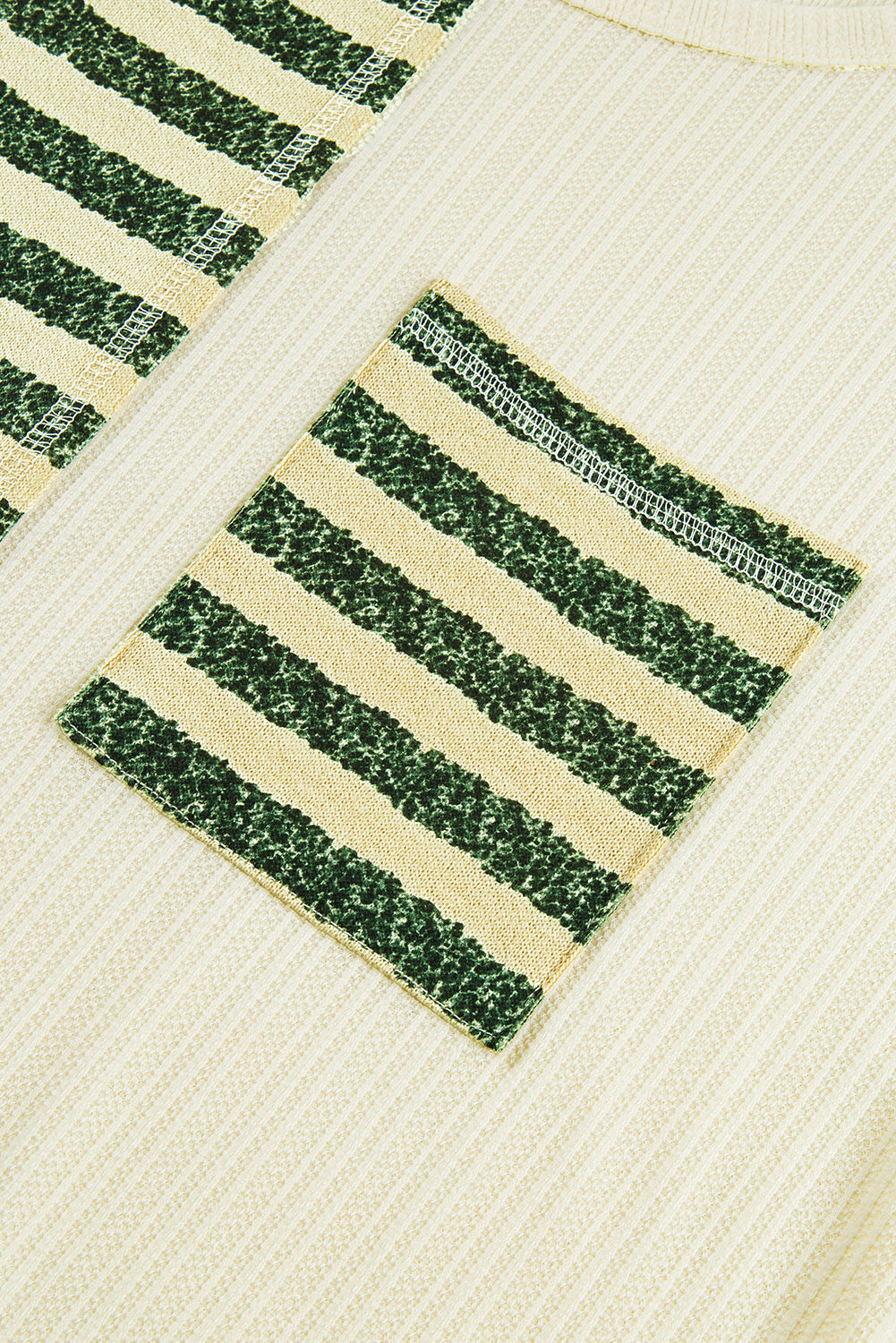 Striped Round Neck Long Sleeve Top 