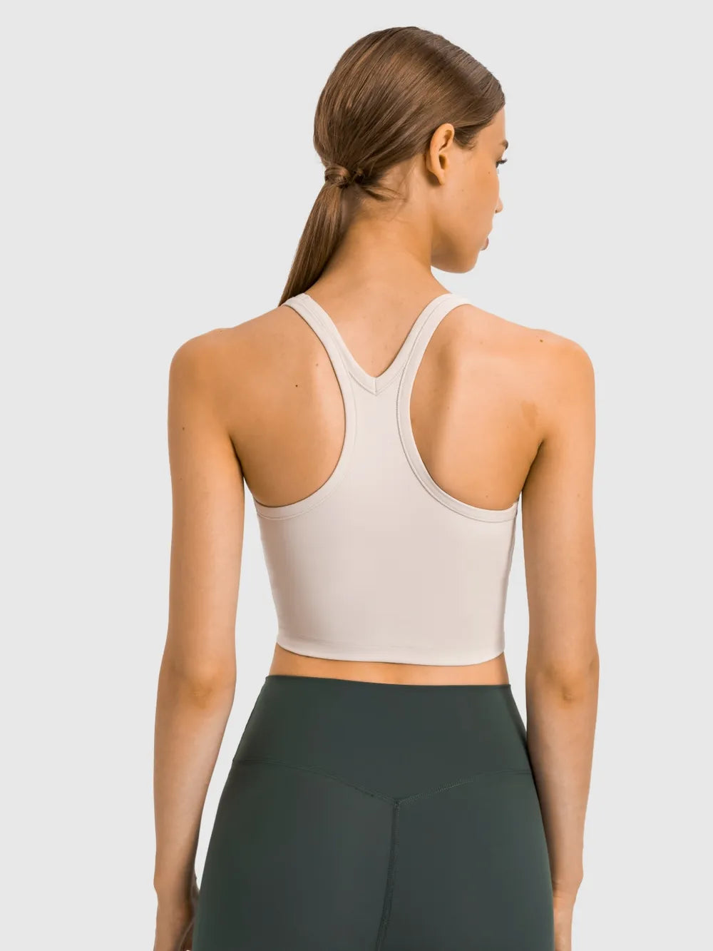 Millennia Scoop Neck Active Tank with Detachable Chest Pads 