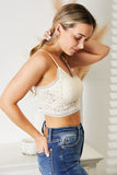 JadyK Michael Crisscross Double-Strap Lace Bralette 