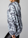 WEEKEND LOVER Graphic Tie-Dye Sweatshirt 