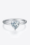 1 Carat Moissanite 925 Sterling Silver Solitaire Ring 