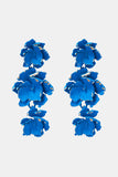Flower Shape Zinc Alloy Dangle Earrings 