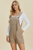 Double Take Full Size Texture Sleeveless Romper 