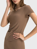 Millennia Notched Short Sleeve Active T-Shirt 