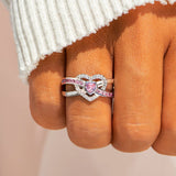 Heart Shape Zircon 925 Sterling Silver Ring 