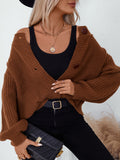 Button Down Long Sleeve Cardigan 