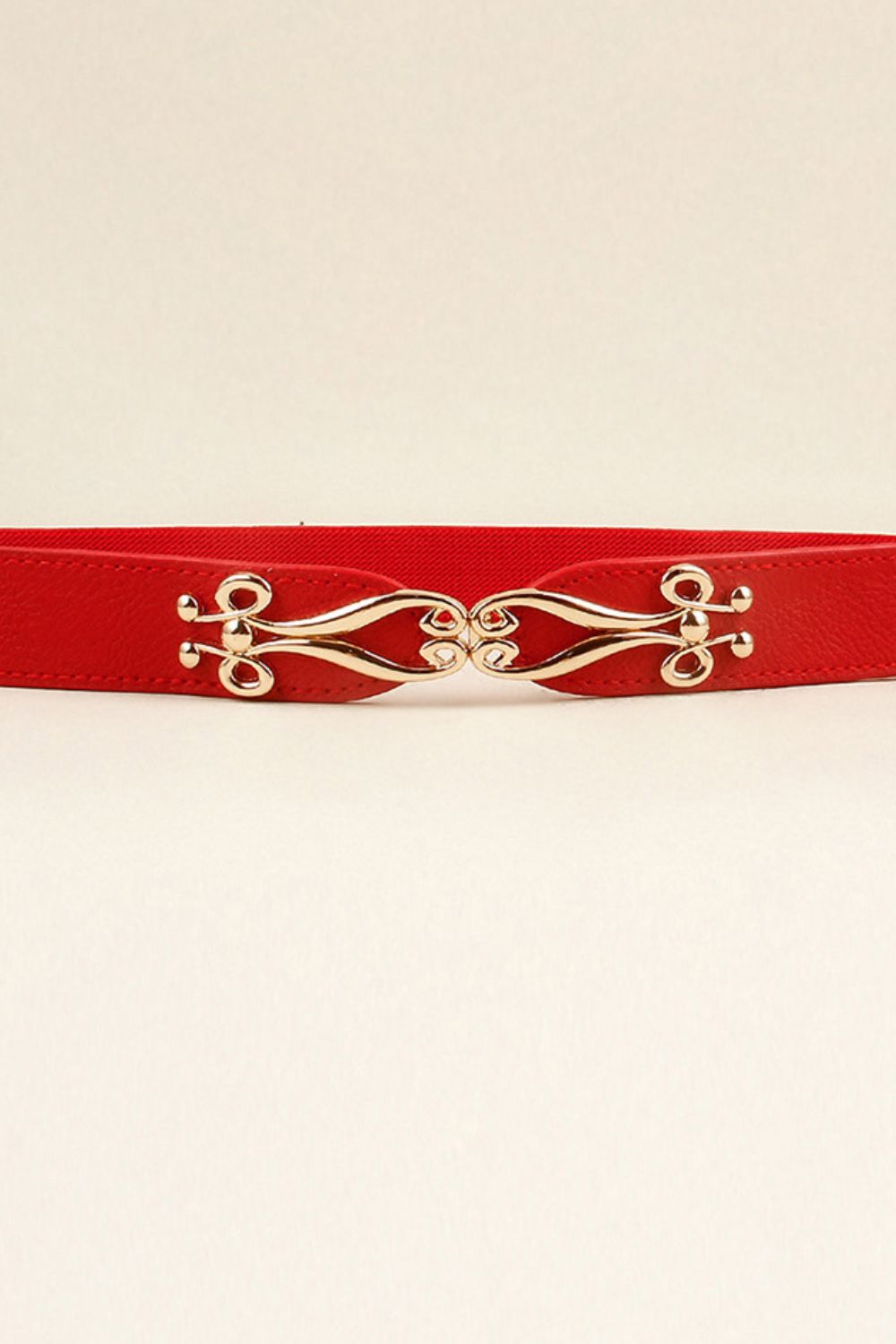 Alloy Buckle Elastic Belt 