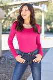 Basic Bae Full Size Round Neck Long Sleeve Bodysuit 