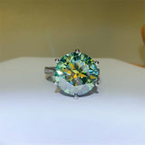 10 Carat Moissanite 925 Sterling Silver Ring 