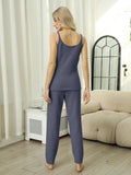 Fuzzy V-Neck Cami and Pants Lounge Set Lingerie & Nightwear