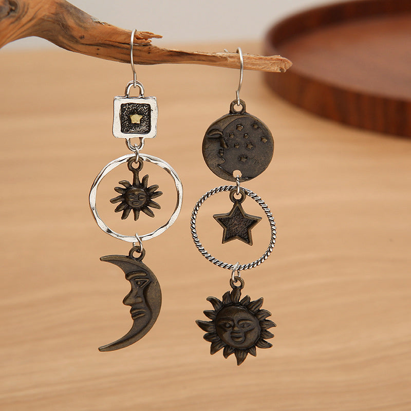 Star, Sun, and Moon Earrings 