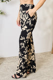 Heimish Full Size High Waist Floral Flare Pants 