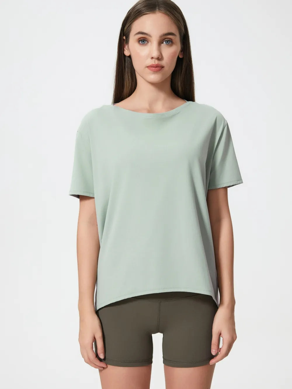 Millennia Round Neck Short Sleeve Active T-Shirt 