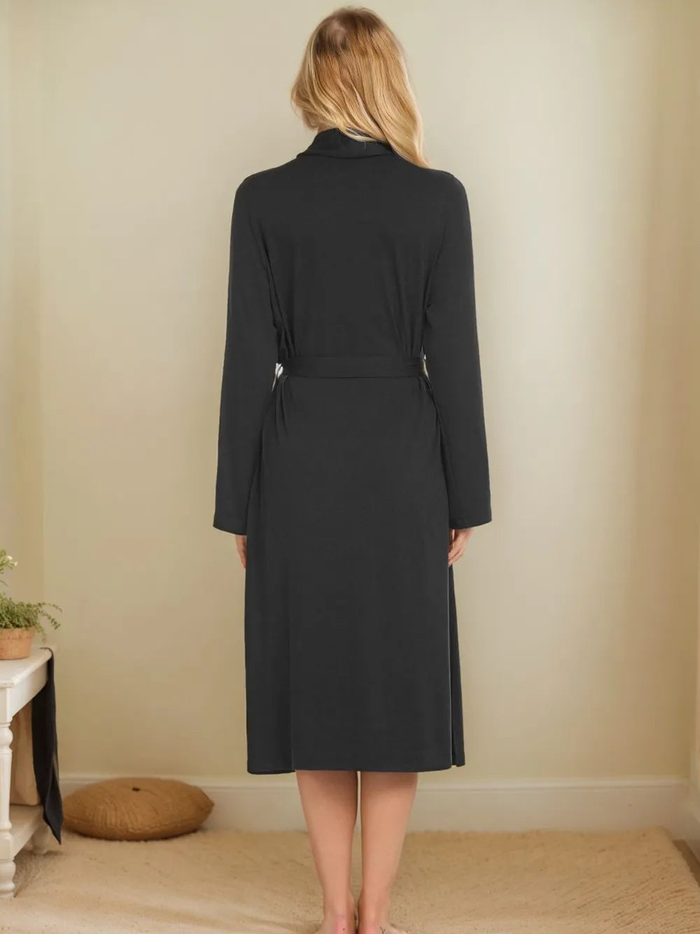 Tied Lounge Nightgown with Pockets Lingerie & Nightwear