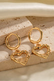 Heart Stainless Steel Drop Earrings 