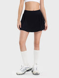 Millennia Pleated Detail Mid-Rise Waist Active Skirt 