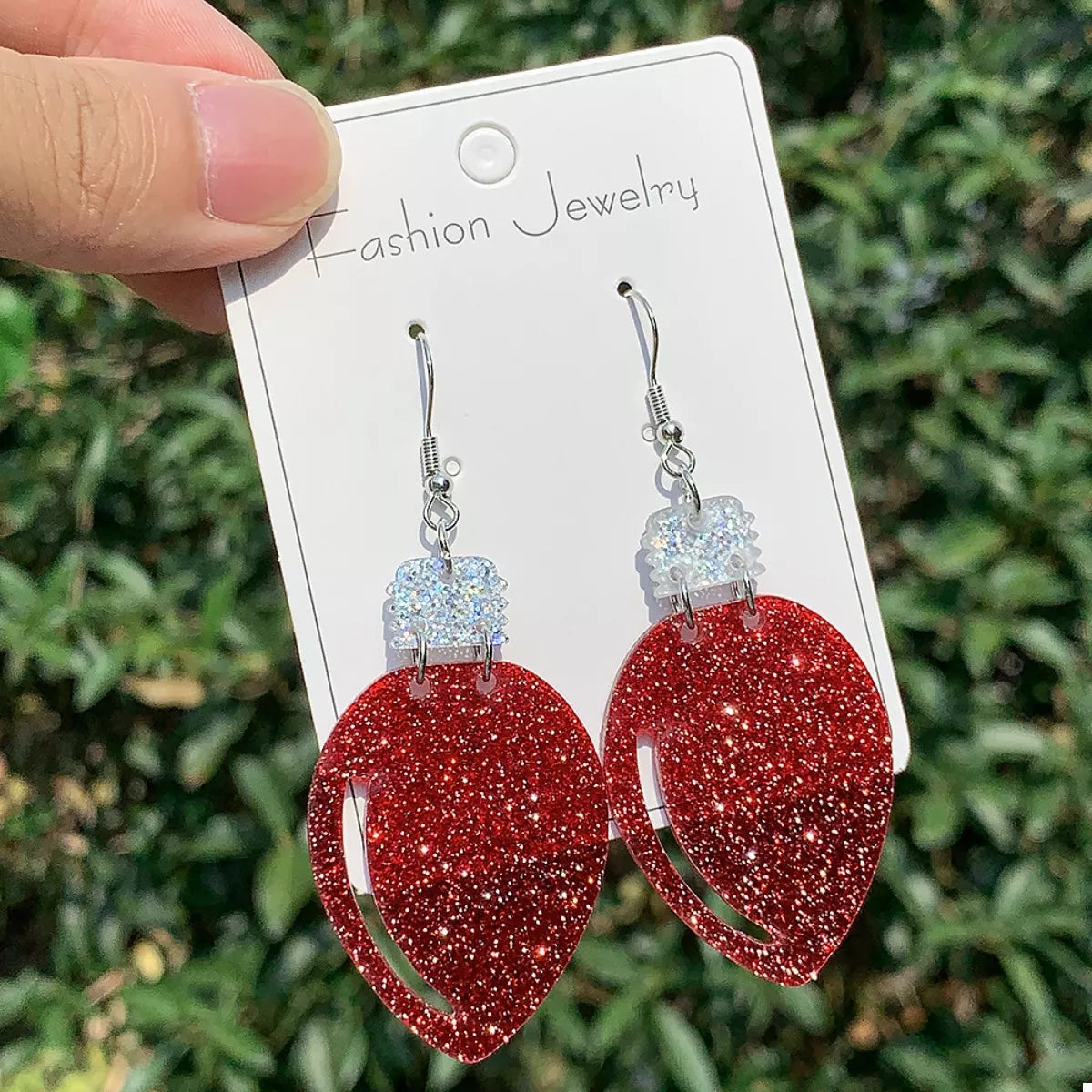 Christmas Glitter Drop Earrings 