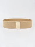Alloy Buckle Elastic Belt 