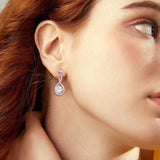 1 Carat Moissanite 925 Sterling Silver Earrings 