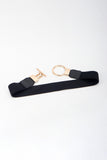 Circle Shape Buckle Zinc Alloy Buckle PU Leather Belt 