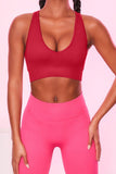 Scoop Neck Wide Strap Active Bra 