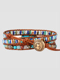 Triple-Layer Natural Stone Bracelet 