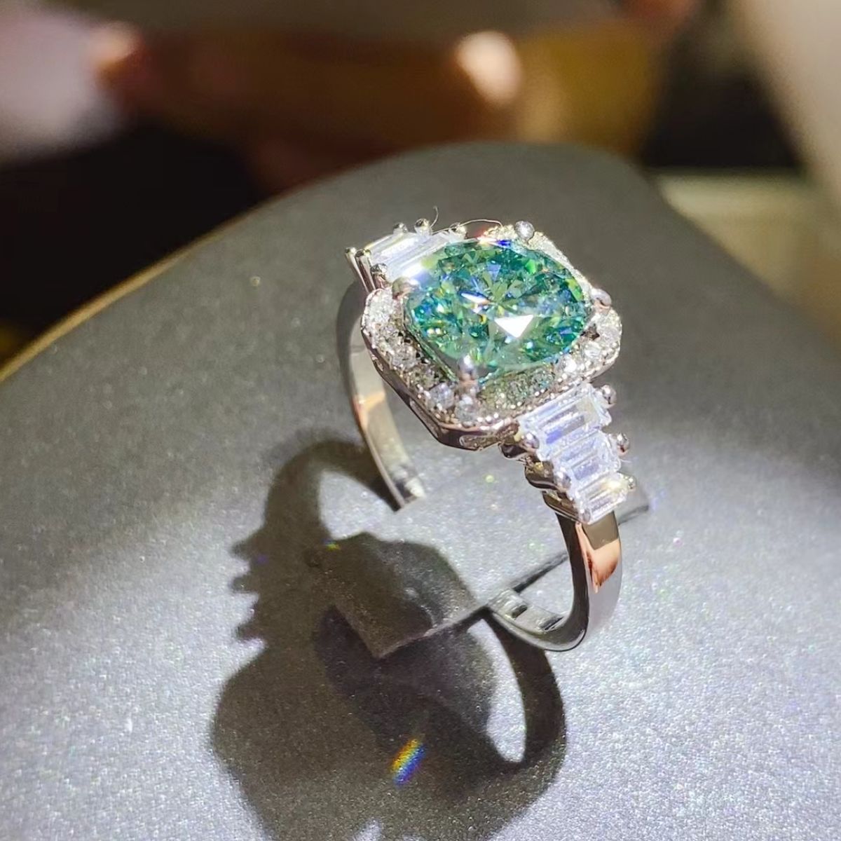 3 Carat Moissanite 925 Sterling Silver Ring 