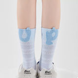 Breathable Letter Crew Socks Lingerie & Nightwear