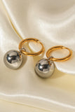 18K Gold-Plated Copper Ball Drop Earrings 