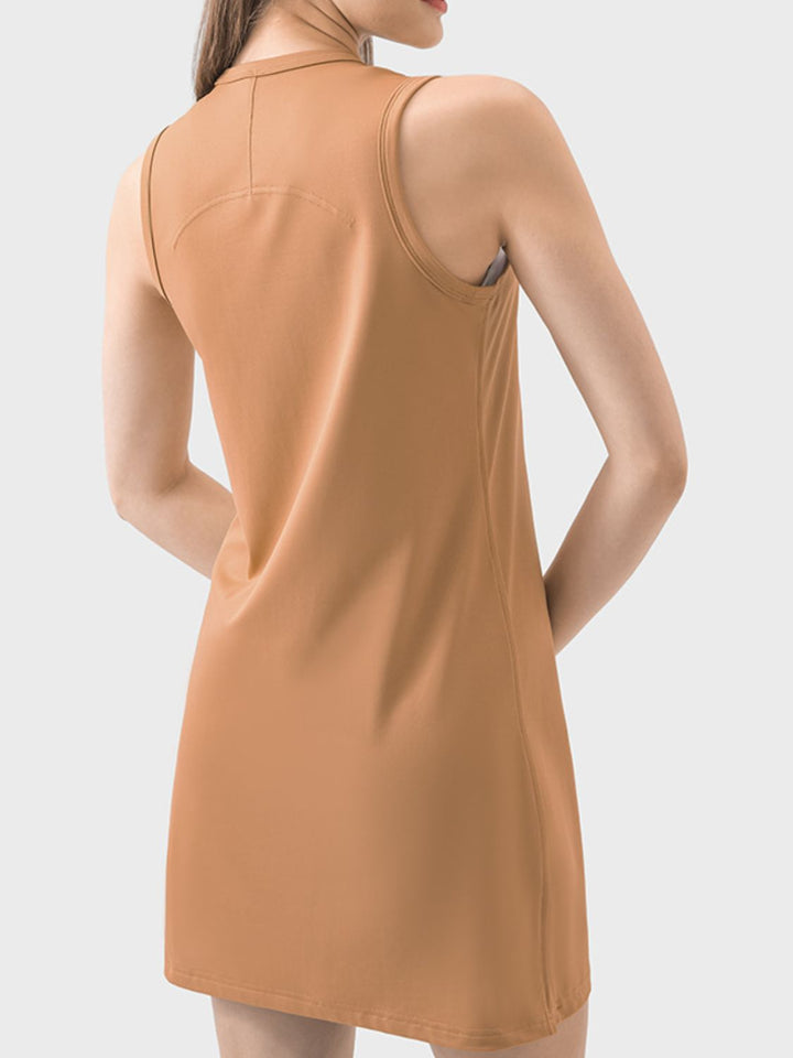 Millennia Round Neck Sleeveless Active Dress 