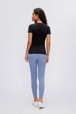 Millennia Round Neck Short Sleeve Active T-Shirt 