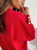 V-Neck Long Sleeve Sweatshirt 