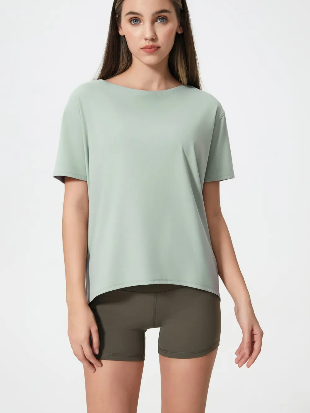 Millennia Round Neck Short Sleeve Active T-Shirt 