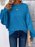 Plus Size Round Neck Batwing Sleeve T-Shirt 