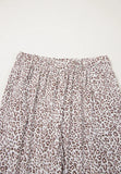 Leopard Button Down Long Sleeve Top and Pants Lounge Set Lingerie & Nightwear