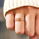 Zircon 925 Sterling Silver Heart Shape Ring 