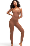 Crisscross Wide Strap Active Jumpsuit 