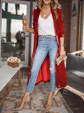 Open Front Long Sleeve Coat 