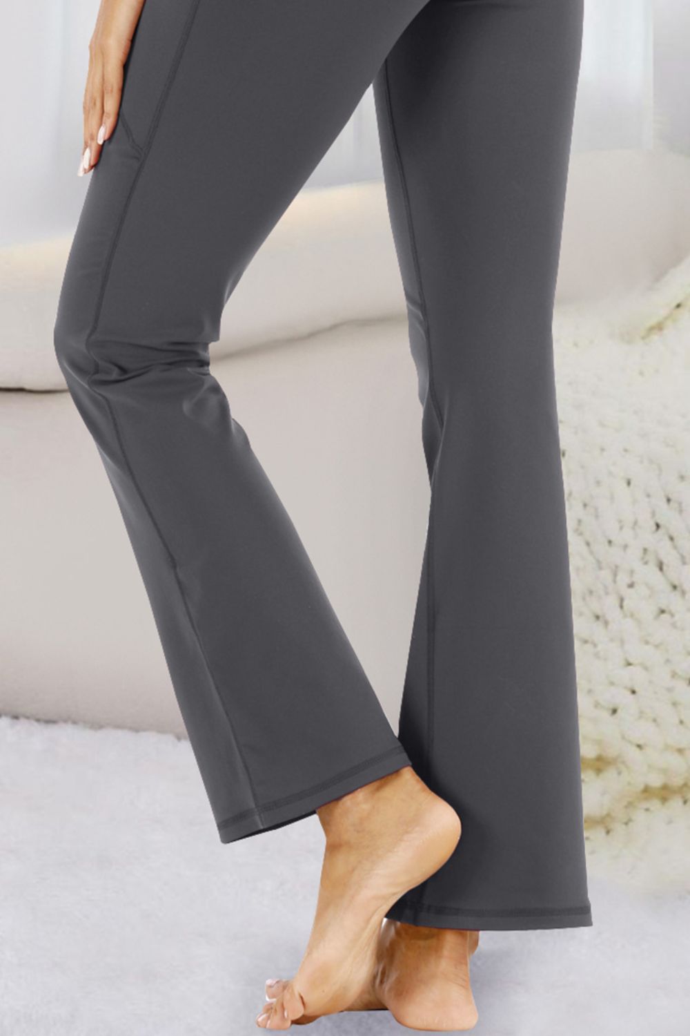 Pocketed High Waist Active Pants 